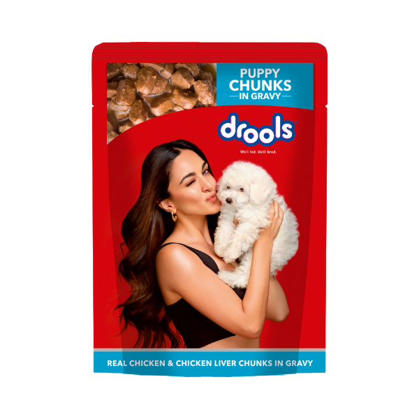 Drools Real Chicken and Chicken Liver Chunks in Gravy Puppy Food